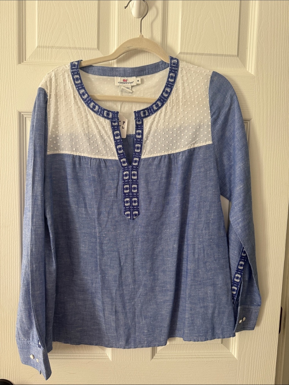 Vineyard Vines Mixed Media Top